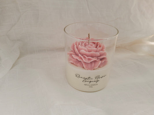 Romantic Flower Language — Flower Candle