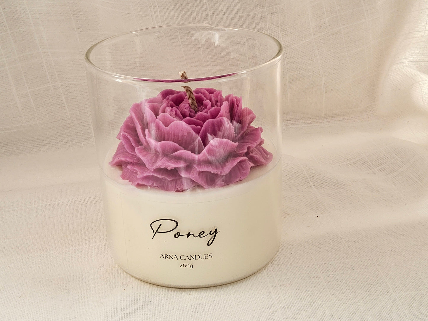 Peony — Flower Candle
