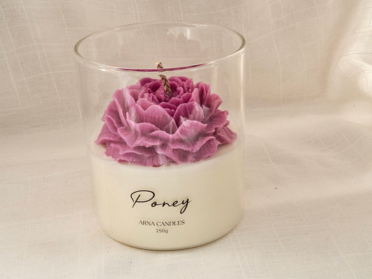 Peony — Flower Candle