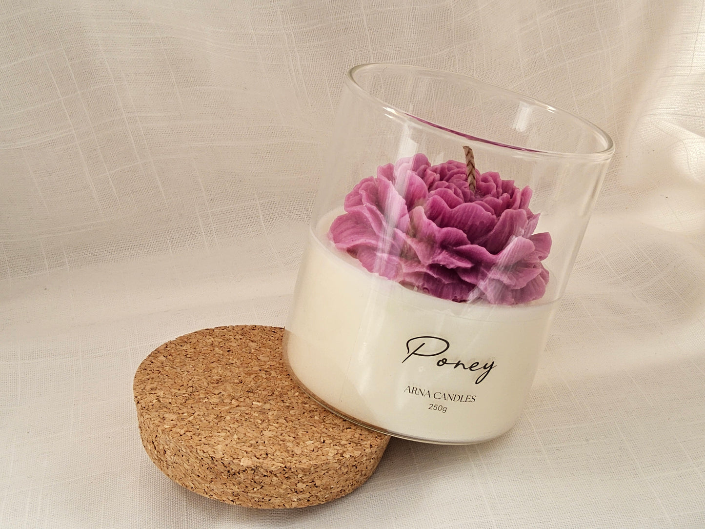 Peony — Flower Candle
